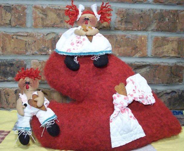 Hearts Abound,  Raggedy Ann Andy Doll Sewing Pattern (PDF Download) by Michelle Allen of Raggedy Pants Designs