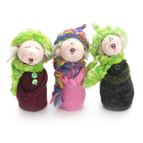 Little Singers,  4.5" Cloth Doll Sewing Pattern (PDF Download) by Jill Maas