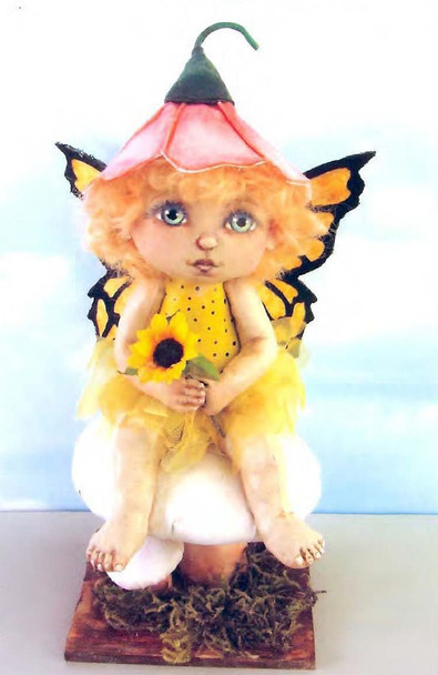 Hannah, 8" Fairy Fabric Doll Pattern,  Sewing Cloth Doll Pattern - PDF Download by Susan Barmore