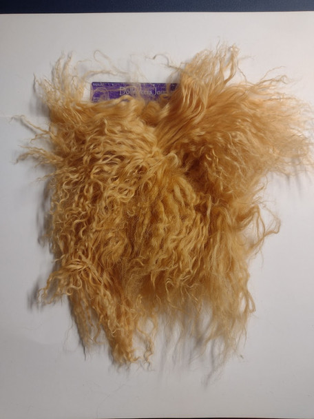 Tibetan Lamb for Doll Hair - Medium Blonde - 6.25" by 7" -  #35