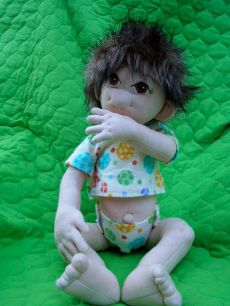 Lil’ Bedheads, Baby Cloth Doll Pattern (Printed and Mailed) by Jennifer Carson - The Dragon Charmer