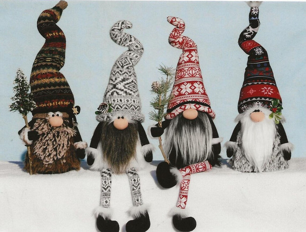 Nordic Gnomes, Cloth Doll Pattern (Printed and Mailed) by Ginny Lettorale - Happy Heart Patterns