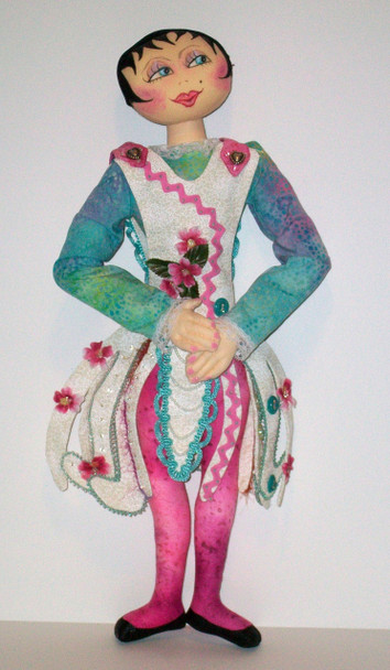 Suzi Q - Cloth Doll Sewing Pattern (Paper,Printed,Mailed) by Cyndy Sieving