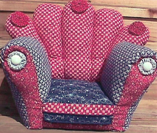 A Really Nice Chair - Cloth Doll Pattern (Printed and Mailed) by Barb Keeling