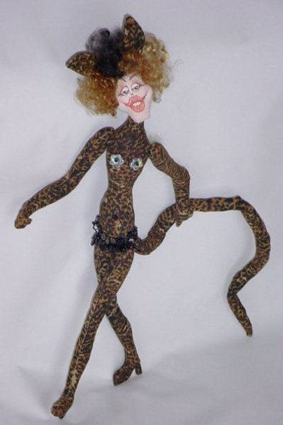 CAT-TITUDE -  Cloth Doll Pattern (Printed and Mailed) by Barb Keeling