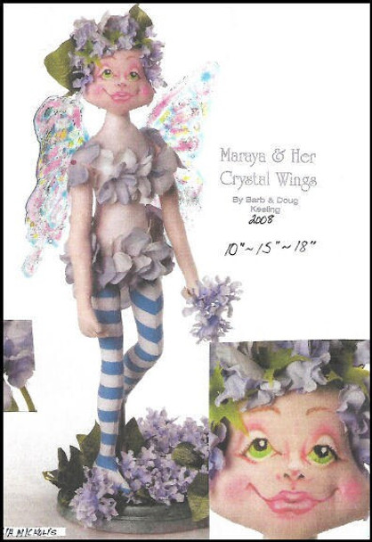 Maraya & Her Crystal Wings - Cloth Doll Pattern (Printed and Mailed) by Barb Keeling