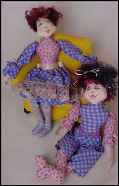 Mom & Olivia - Cloth Doll Pattern (Printed and Mailed) by Barb Keeling