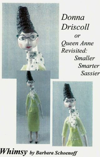 Donna Driscoll - 17" Soft Sculpture Cloth Art  Sewing Pattern (Printed and Mailed) by Barbara Schoenoff
