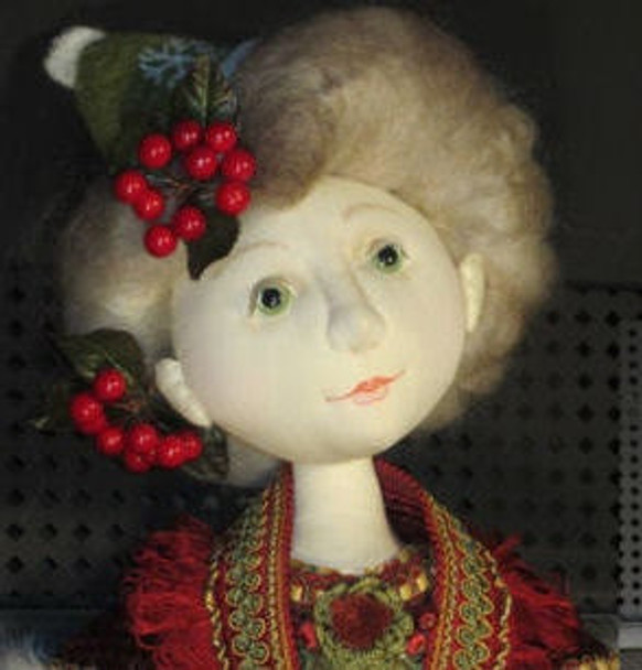 Mrs. Santa Cloth Doll Sewing Pattern (Printed and Mailed) by Barbara Schoenoff