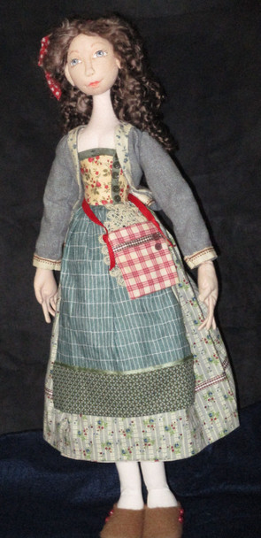 Belle of Provence, 15" Soft Sculptured Cloth Doll Sewing Pattern (Printed and Mailed) by Barbara Schoenoff