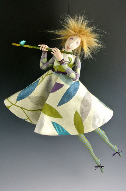 Aria,  Cloth Art Doll Pattern (Printed and Mailed) by Cindee Moyer