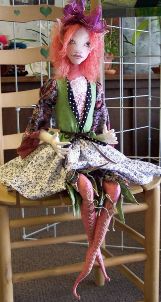 Calliope - Elf Fairy Doll –  28" Art Doll Sewing Pattern (Printed and Mailed) by Paula McGee