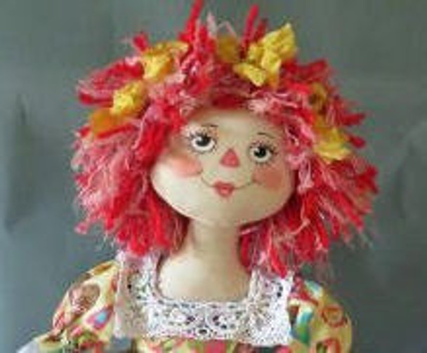 Raggedy Annabella of Arcola Cloth Doll Sewing Pattern (Printed and Mailed) by Patti Medaris Culea