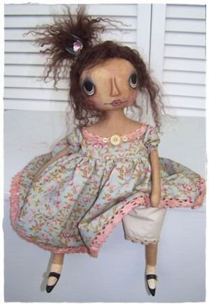 Sweet Emily, Printed and Mailed Cloth Doll Pattern by Michelle Allen of Raggedy Pants Designs