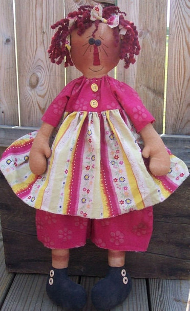 Polly Ann, Raggedy Ann Doll Sewing Pattern by Michelle Allen of Raggedy Pants Designs - Printed and Mailed