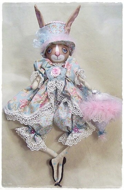Bunny Foo Foo Cloth Doll Pattern (Printed and Mailed) by Michelle Allen of Raggedy Pants Designs