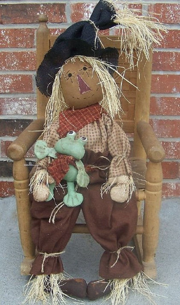 Gus Scarecrow, Printed and Mailed Cloth Doll Pattern by Michelle Allen of Raggedy Pants Designs