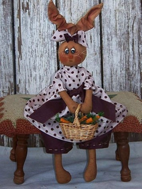 Bailey Bunny - 17" Bunny (Printed and Mailed) Cloth Doll Pattern by Michelle Allen of Raggedy Pants Designs