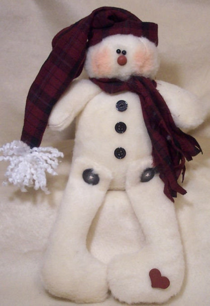 Skootles, Plush Felt Snowman Doll Pattern by Michelle Allen of Raggedy Pants Designs - Printed and Mailed