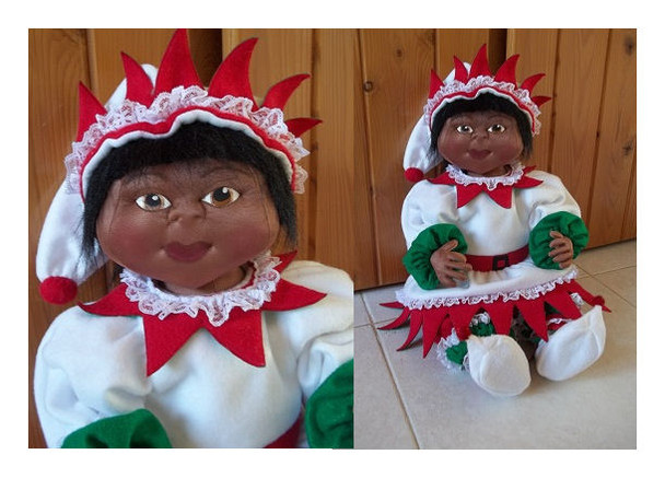 Aaliyah 24" Cloth Toddler Dressed for Christmas Doll Sewing Pattern (PDF Download) by Katie Bock