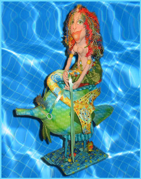 Merna Takes a Test Drive,  Cloth Doll EClass (PDF Download) by Kate Erbach