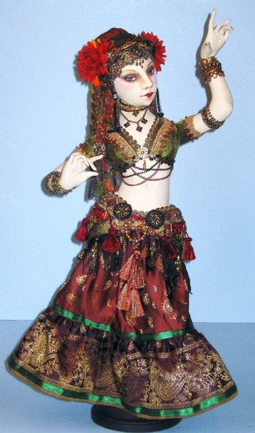 Cloth Doll Pattern by Arley Berryhill - Belly Dancer  - COSTUME ONLY