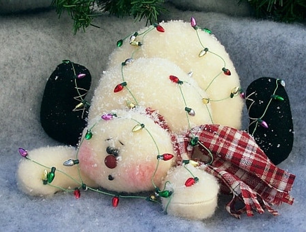 Oops, I've Fallen Cloth  Snowman Doll Pattern (PDF Download) by Michelle Allen of Raggedy Pants Designs