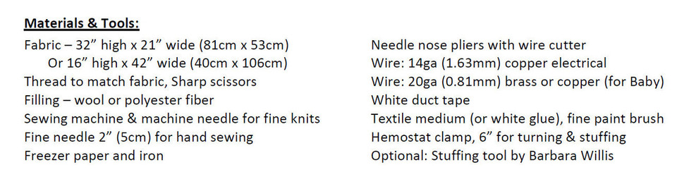 1:6 Scale - Family Mannequin Cloth Doll Pattern (PDF Download) by ...