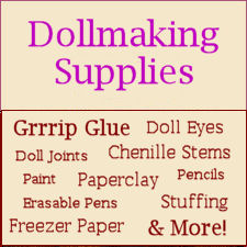 Doll Making Supplies - Fabric Glue, Doll Eyes,  Joints, Paperclay, Freezer Paper and More!