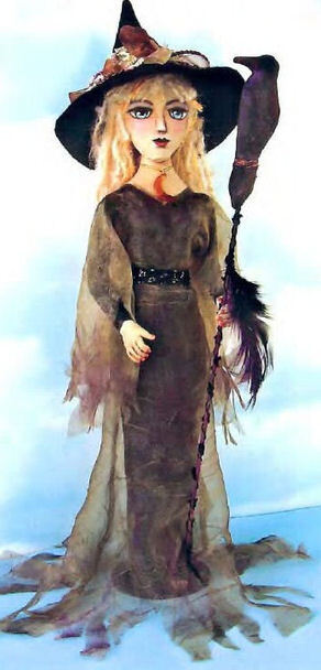 Cloth Doll Witch Patterns on Sale