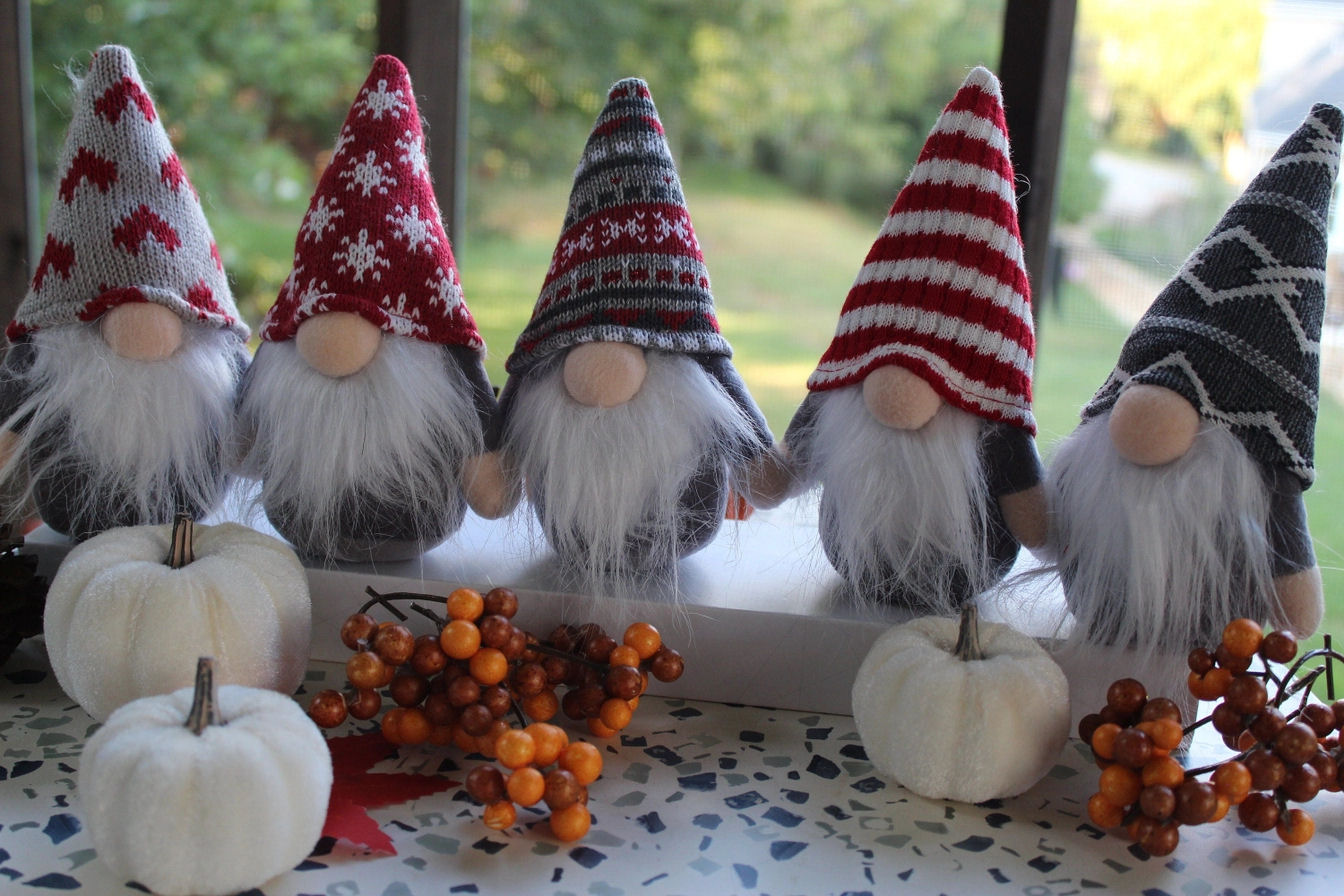 Small Christmas Handmade Gnome Dolls