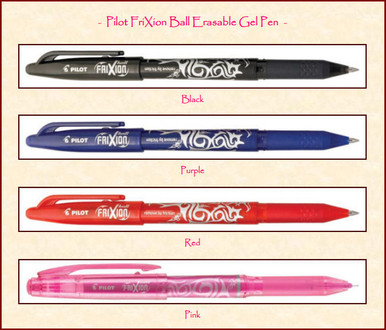 Pilot FriXion Ball Erasable Gel Pen Open Stock Purple