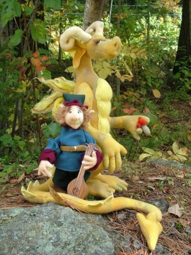 Percival and Goon, Man and Dragon Cloth Doll Pattern (PDF Download) by ...