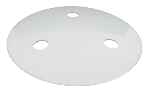 Weighted Main Drain Cover White Low Profile