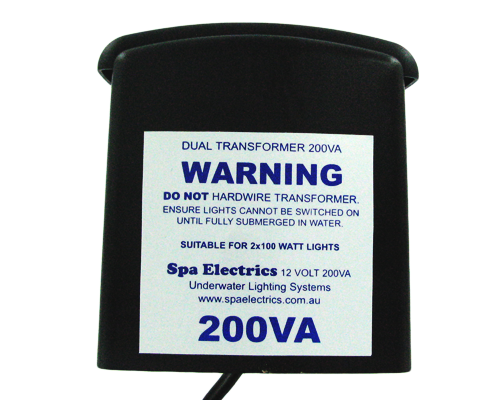 Spa Electric 200VA 12V Dual Halagen Pool Light Transformer