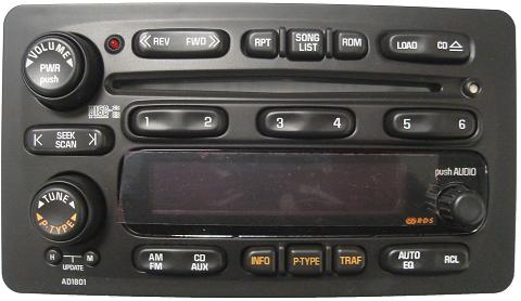 Pontiac Vibe & Matrix CD6 Faceplate -Faceplate Buttons & Circuit Board