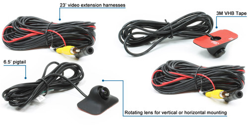 250-8160-BSC Dual Side / Front View W/ 30' Harness - 2 Cameras 