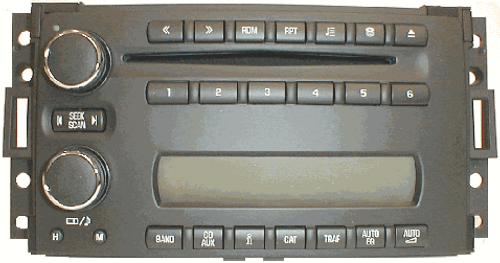 2005 - 2007 Terraza AM/FM 6 Disc 15209244 2005 - 2007 Terraza AM/FM 6 Disc 15209244