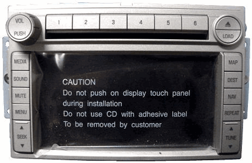 2006 Zephyr AM/FM 6 Disc Navigation Radio 6H6T-18K931-AP