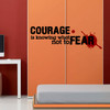 kids wall decals, courage wall quote decal, kids wall decal