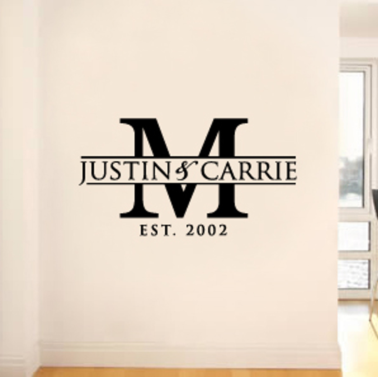 Elegant Monogram Wall Decal