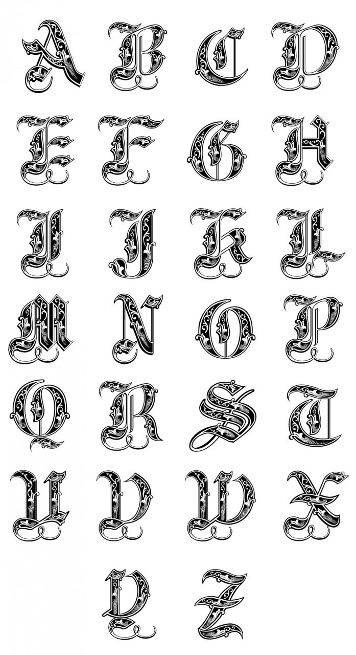 Monogram 04 Wall Decal | DecalMyWall.com