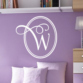 Elegant Monogram Wall Decal | DecalMyWall.com
