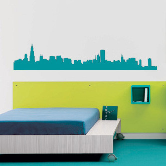 City Wall Decals Skyline Wall Decals