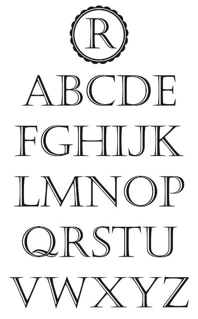 Monogram 06 Wall Decal | DecalMyWall.com