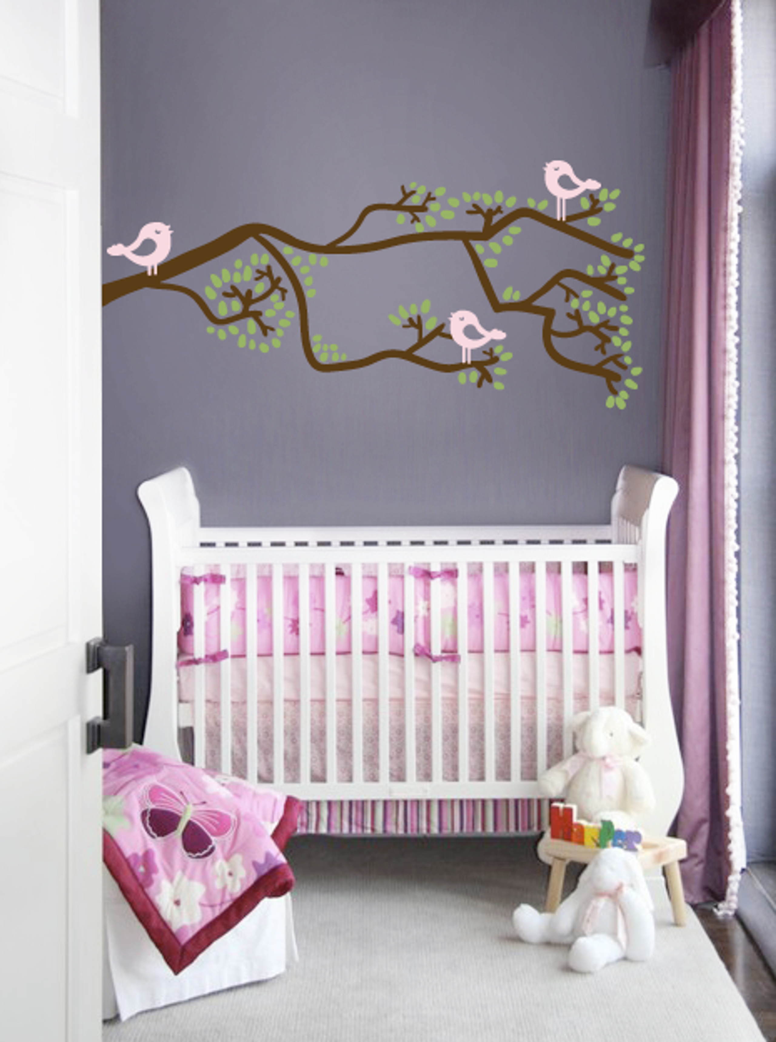 Tree Branch Wall Decals - Cherry Blossom | DecalMyWall.com