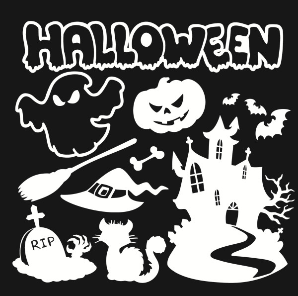 Halloween Wall Decals Pack 01