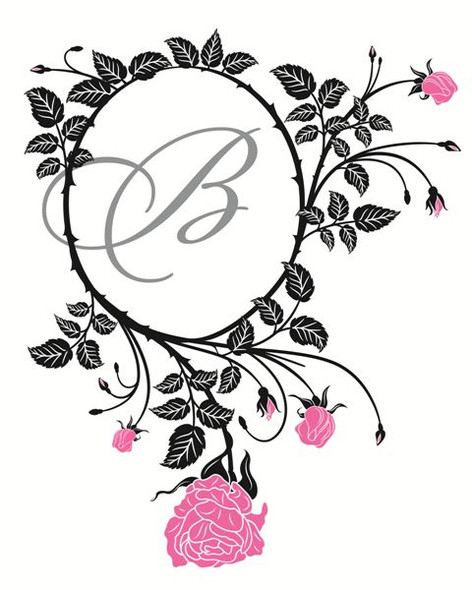 Monogram Sticker, Wall Letter Decal DB200 – Designed Beginnings