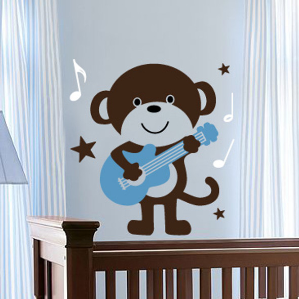 Kids Wall Decals, Monkey Wall Decals, Nursery Wall Decals