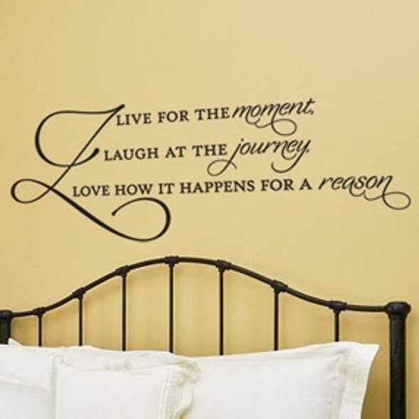 Live For the Moment wall decal, expressions wall quotes
